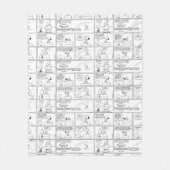 Snoopy en Charlie Brown | Engelse muffin Fleece Deken (Voorkant)