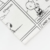 Snoopy en Charlie Brown | Engelse muffin Fleece Deken (Hoek)