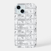 Snoopy en Charlie Brown | Engelse muffin iPhone 15 Case (Achterkant)