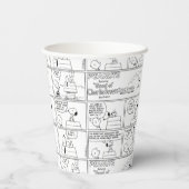Snoopy en Charlie Brown | Engelse muffin Papieren Bekers (Achterkant)