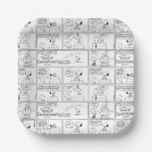 Snoopy en Charlie Brown | Engelse muffin Papieren Bordje (Voorkant)