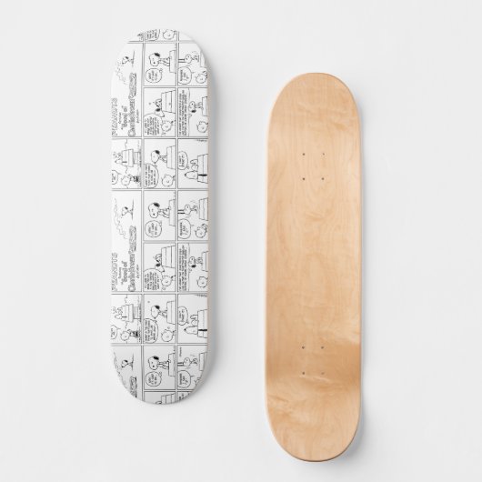 Snoopy en Charlie Brown | Engelse muffin Persoonlijk Skateboard (Voorkant)