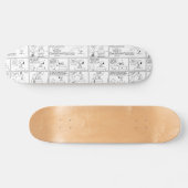 Snoopy en Charlie Brown | Engelse muffin Persoonlijk Skateboard (Horizontaal)