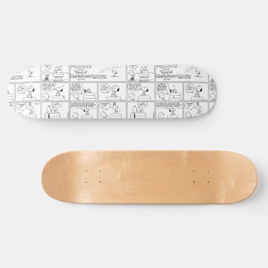 Snoopy en Charlie Brown | Engelse muffin Persoonlijk Skateboard (Horizontaal)