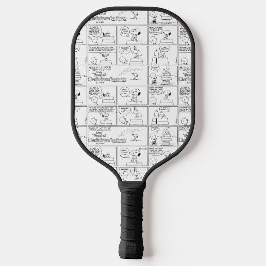 Snoopy en Charlie Brown | Engelse muffin Pickleball Paddle (Achterkant)