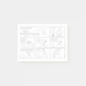 Snoopy en Charlie Brown | Engelse muffin Post-it® Notes (Voorkant)