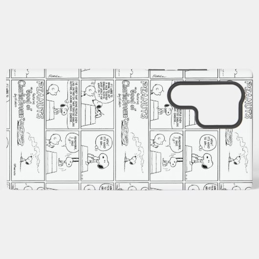 Snoopy en Charlie Brown | Engelse muffin Samsung Galaxy Hoesje (Achterkant horizontaal)