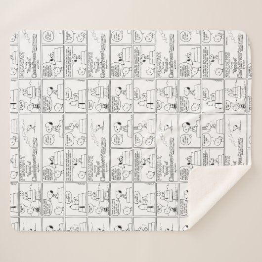 Snoopy en Charlie Brown | Engelse muffin Sherpa Deken (Voorkant (horizontaal))