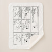 Snoopy en Charlie Brown | Engelse muffin Sherpa Deken (Voorkant)