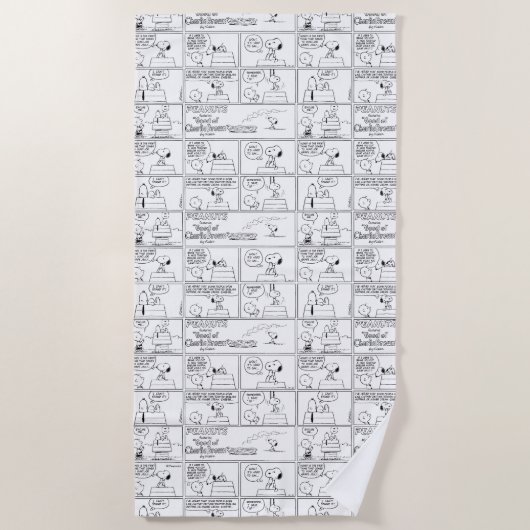 Snoopy en Charlie Brown | Engelse muffin Strandlaken (Voorkant)