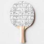 Snoopy en Charlie Brown | Engelse muffin Tafeltennisbatje (Voorkant)