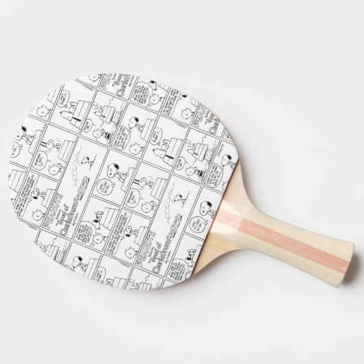 Snoopy en Charlie Brown | Engelse muffin Tafeltennisbatje (Zijkant)