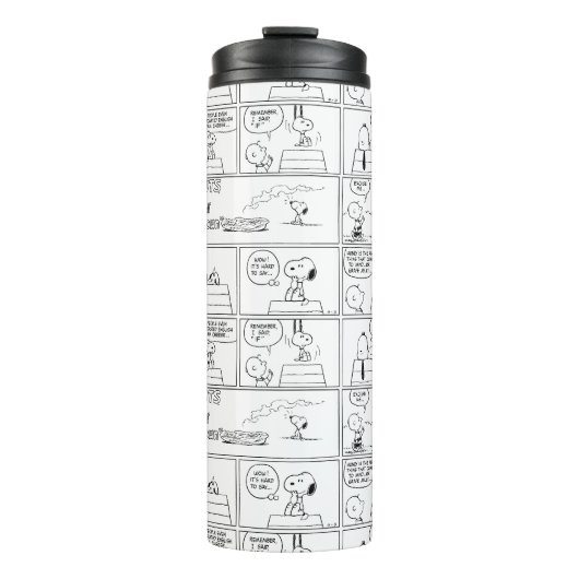 Snoopy en Charlie Brown | Engelse muffin Thermosbeker (Voorkant)