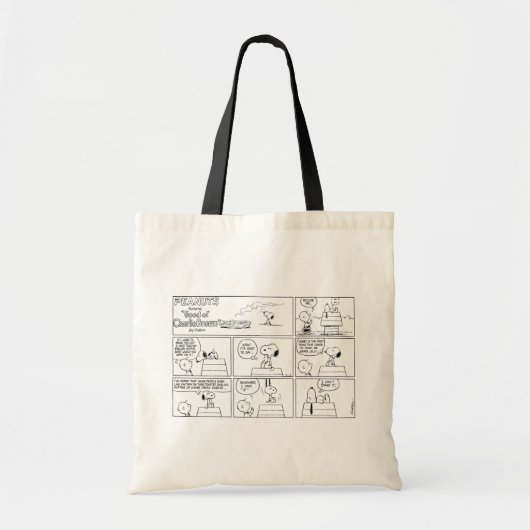 Snoopy en Charlie Brown | Engelse muffin Tote Bag (Voorkant)