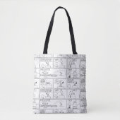 Snoopy en Charlie Brown | Engelse muffin Tote Bag (Voorkant)