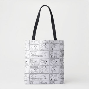 Snoopy en Charlie Brown Engelse muffin Tote Bag