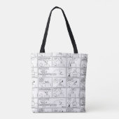 Snoopy en Charlie Brown | Engelse muffin Tote Bag (Achterkant)