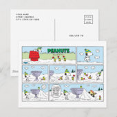 Snoopy en de Zamboni bemanning Briefkaart (Voorkant / Achterkant)
