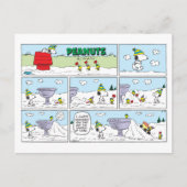 Snoopy en de Zamboni bemanning Briefkaart (Voorkant)