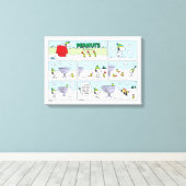 Snoopy en de Zamboni bemanning Canvas Afdruk (Insitu (Houten vloer))