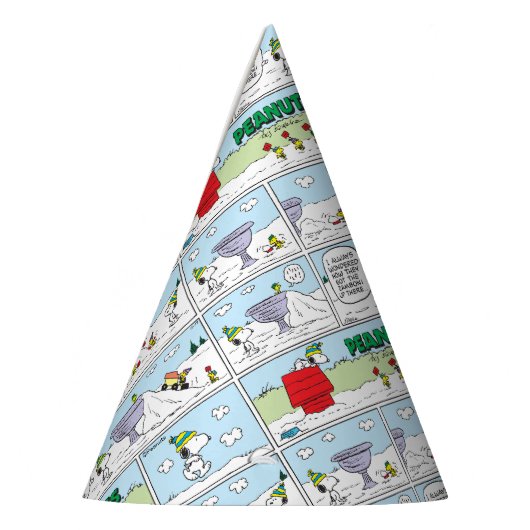 Snoopy en de Zamboni bemanning Feesthoedjes (Links)