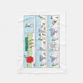 Snoopy en de Zamboni bemanning Fleece Deken (Voorkant)