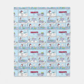 Snoopy en de Zamboni bemanning Fleece Deken (Voorkant)