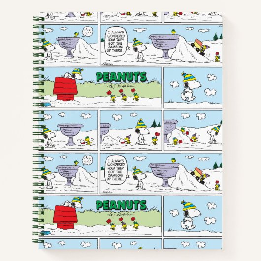 Snoopy en de Zamboni bemanning Notitieboek (Voorkant)