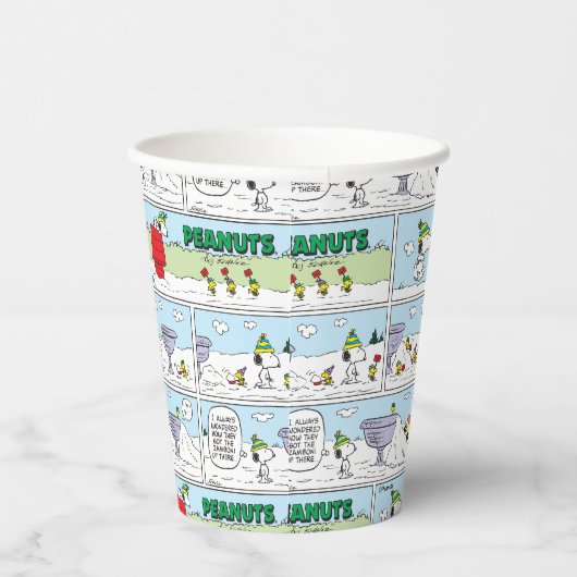 Snoopy en de Zamboni bemanning Papieren Bekers (Rechts)