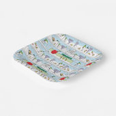 Snoopy en de Zamboni bemanning Papieren Bordje (Gebogen)