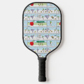 Snoopy en de Zamboni bemanning Pickleball Paddle (Voorkant)
