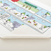 Snoopy en de Zamboni bemanning Sherpa Deken (3/4)