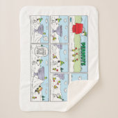 Snoopy en de Zamboni bemanning Sherpa Deken (Voorkant)