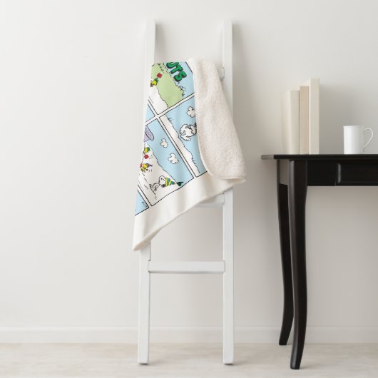 Snoopy en de Zamboni bemanning Sherpa Deken (In situ)