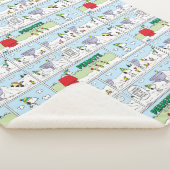 Snoopy en de Zamboni bemanning Sherpa Deken (3/4)