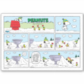 Snoopy en de Zamboni bemanning Sticker (Voorkant)