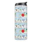 Snoopy en de Zamboni bemanning Thermosbeker (Gedraaid links)