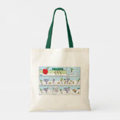 Snoopy en de Zamboni bemanning Tote Bag (Achterkant)