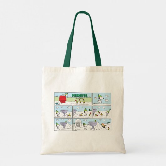 Snoopy en de Zamboni bemanning Tote Bag (Achterkant)