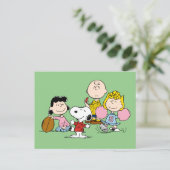 Snoopy en het Football Gang Play Briefkaart (Staand voorkant)