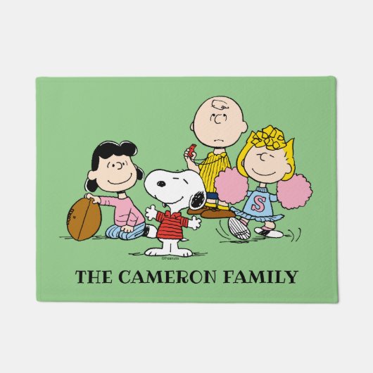 Snoopy en het Football Gang Play Deurmat (Voorkant)