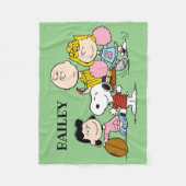 Snoopy en het Football Gang Play Fleece Deken (Voorkant)