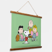 Snoopy en het Football Gang Play Hangend Wandkleed (Gebogen)