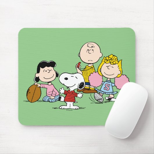 Snoopy en het Football Gang Play Muismat (Met muis)