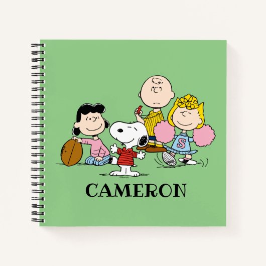 Snoopy en het Football Gang Play Notitieboek (Voorkant)