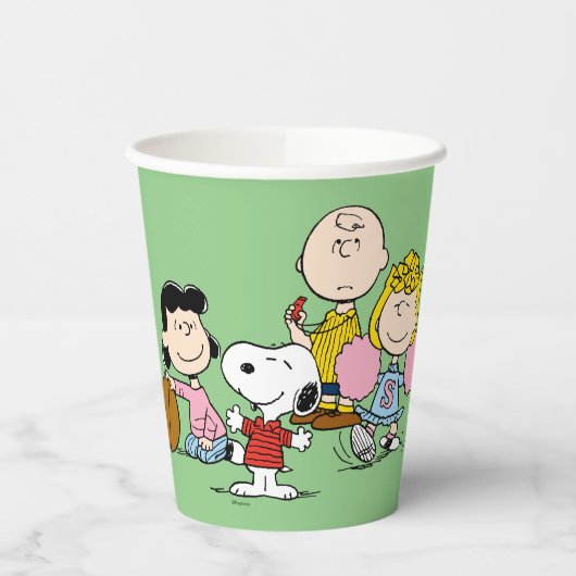 Snoopy en het Football Gang Play Papieren Bekers (Links)