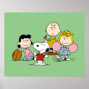 Snoopy en het Football Gang Play Poster