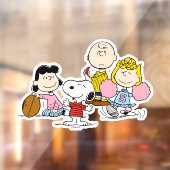 Snoopy en het Football Gang Play Raamsticker (Vel 2)