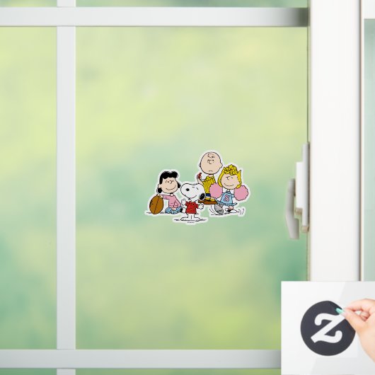 Snoopy en het Football Gang Play Raamsticker (Huis)