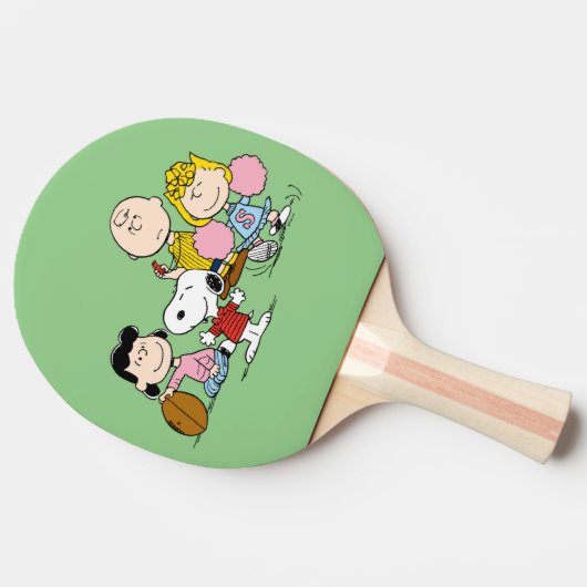 Snoopy en het Football Gang Play Tafeltennisbatje (Zijkant)